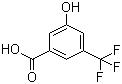 structure of CAS# 328-69-8, 3-Hydroxy-5-trifluoromethylbenzoic acid