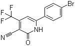 CAS # 32801-22-2, 3-Cyano-4-trifluoromethyl-6-(4'-bromophenyl)pyridine-2-one