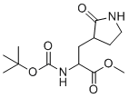 (aS,3S)-a-[[(1,1-dimethylethoxy)carbonyl]amino]-2-oxo-3-Pyrrolidinepropanoic acid methyl ester molecular structure (CAS 328086-60-8)