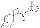 structure of CAS# 328087-87-2, 2-Ethyladamantan-2-yl bicyclo[2.2.1]hept-5-ene-2-carboxylate