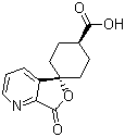 CAS # 328233-13-2, trans-7'-Oxo-spiro[cyclohexane-1,5'(7'H)-furo[3,4-b]pyridine]-4-carboxylic acid