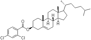 structure of CAS# 32832-01-2, 胆甾烯基 2,4-二氯苯甲酸酯