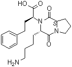 structure of CAS# 328385-86-0, (2S)-2-[(3S,8aS)-3-(4-氨基丁基)-1,4-二氧代六氢吡咯并[1,2-a]吡嗪-2(H)-基]-4-苯基丁酸