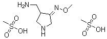 CAS 登录号：329181-36-4, (Z)-3-(氨基甲基)-4-(甲氧基亚胺基)吡咯烷二甲磺酸盐
