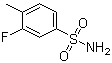 structure of CAS# 329909-29-7, 3-Fluoro-4-methylbenzenesulfonamide