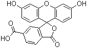 structure of CAS# 3301-79-9, 6-羧基荧光素
