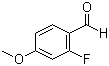 structure of CAS# 331-64-6, 2-Fluoro-4-methoxybenzaldehyde