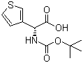 structure of CAS# 33130-97-1, Boc-(R)-3-噻吩基甘氨酸