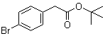 structure of CAS# 33155-58-7, 4-Bromobenzeneacetic acid 1,1-dimethylethyl ester