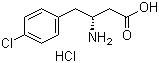 structure of CAS# 331763-59-8, (R)-3-氨基-4-(4-氯苯基)丁酸盐酸盐