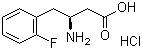 (S)-3-Amino-4-(2-fluorophenyl)butyric acid hydrochloride molecular structure (CAS 331763-61-2)