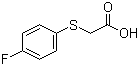 structure of CAS# 332-51-4, (4-Fluorophenylthio)acetic acid