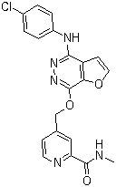 CAS 登录号：332012-40-5, 替拉替尼