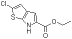 structure of CAS# 332099-01-1, 2-氯-6H-噻吩并[2,3-b]吡咯-5-羧酸乙酯