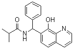 structure of CAS# 332173-87-2, N-[(8-羟基-7-喹啉基)苯基甲基]-2-甲基丙酰胺