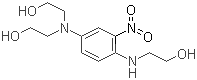 structure of CAS# 33229-34-4, 2,2'-((4-((2-Hydroxyethyl)amino)-3-nitrophenyl)imino)bisethanol