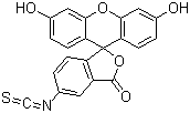 structure of CAS# 3326-32-7, Fluorescein isothiocyanate isomer I