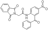 CAS # 33311-76-1, N-(2-Benzoyl-4-nitrophenyl)-1,3-dihydro-1,3-dioxo-2H-isoindole-2-acetamide