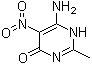 CAS 登录号：3346-57-4, 6-氨基-2-甲基-5-硝基-4(1H)-嘧啶酮