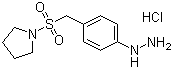 structure of CAS# 334981-11-2, 4-(1-吡咯烷基磺酰基甲基)苯肼盐酸盐