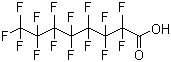 structure of CAS# 335-67-1, 全氟辛酸