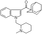 CAS # 335160-66-2, 1-[(N-Methyl-2-piperidinyl)methyl]-3-(1-adamantanecarbonyl)-1H-indole, [1-[(1-Methyl-2-piperidinyl)methyl]-1H-indol-3-yl]tricyclo[3.3.1.1(3,7)]dec-1-yl-methanone
