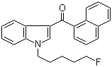 structure of CAS# 335161-24-5, [1-(5-Fluoropentyl)-1H-indol-3-yl]-1-naphthalenylmethanone