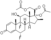 structure of CAS# 33564-31-7, Diflorasone diacetate