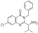 CAS # 336113-57-6, (R)-2-(1-Amino-2-methylpropyl)-3-benzyl-7-chloro-3H-quinazolin-4-one