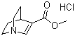 structure of CAS# 33630-87-4, 1-Azabicyclo[2.2.2]oct-2-ene-3-carboxylic acid methyl ester hydrochloride