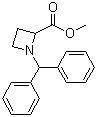 CAS # 33667-52-6, 1-(Diphenylmethyl)-2-azetidinecarboxylic acid methyl ester, ethyl N-benzhydryl-2-azetidinecarboxylate, NSC 135858