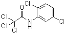 structure of CAS# 33715-64-9, 2,2,2,2',5'-Pentachloroacetanilide