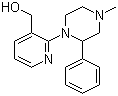 structure of CAS# 337376-18-8, 1-(3-Hydroxymethylpyridin-2-yl)-4-methyl-2-phenylpiperazine