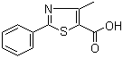 structure of CAS# 33763-20-1, 4-Methyl-2-phenylthiazole-5-carboxylic acid