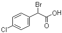 structure of CAS# 3381-73-5, 2-溴-2-(4-氯苯基)乙酸