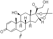 CAS # 3385-03-3, Flunisolide, (6a,11b,16a)-6-Fluoro-11,21-dihydroxy-16,17-[(1-methylethylidene)bis(oxy)]-pregna-1,4-diene-3,20-dione