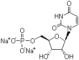 structure of CAS# 3387-36-8, 尿苷酸二钠