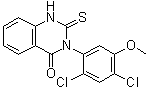 structure of CAS# 338967-87-6, 3-(2,4-二氯-5-甲氧基苯基)-2,3-二氢-2-硫代-4(1H)-喹唑啉酮