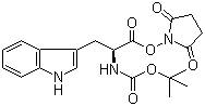 structure of CAS# 3392-11-8, Boc-L-色氨酸羟基琥珀酰亚胺酯