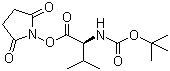 structure of CAS# 3392-12-9, Boc-L-缬氨酸羟基琥珀酰亚胺酯