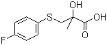 structure of CAS# 339530-91-5, 3-[(4-Fluorophenyl)thio]-2-hydroxy-2-methylpropanoic acid