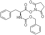 structure of CAS# 3397-32-8, N-Benzyloxycarbonyl-L-phenylalanine N-hydroxysuccinimide ester