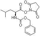 CAS # 3397-35-1, Cbz-L-Leucine N-succinimidyl ester, Z-Leu-OSu, N-Benzyloxycarbonyl-L-leucine N-hydroxysuccinimide ester, N-Carbobenzoxy-L-leucine N-succinimidyl ester