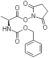 CAS # 3401-36-3, N-Benzyloxycarbonyl-L-alanine N-hydroxysuccinimide ester, Z-Ala-OSu, Cbz-Ala-OSu