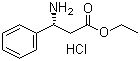 structure of CAS# 340188-50-3, (R)-3-氨基-3-苯丙酸乙酯盐酸盐