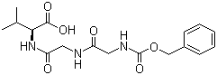 structure of CAS# 34152-86-8, N-Benzyloxycarbonylglycylglycyl-L-valine