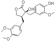 structure of CAS# 34209-69-3, (-)-Trachelogenin