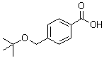 structure of CAS# 34224-31-2, 4-[(1,1-Dimethylethoxy)methyl]benzoic acid