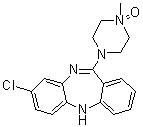 structure of CAS# 34233-69-7, 氯氮平 N-氧化物