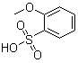 structure of CAS# 34256-00-3, 2-Methoxybenzenesulfonic acid